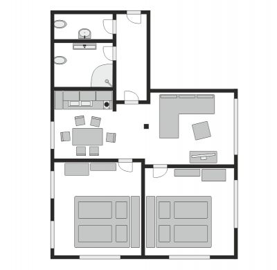Floor plan of Apartment 3